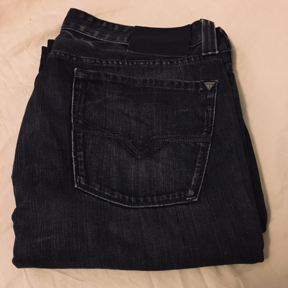 Men’s GUESS Desmond relax fix jeans black 36/32
